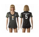Women's Germany #5 Beckenbauer Away Soccer Country Jersey