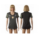 Women's Germany Blank Away Soccer Country Jersey2
