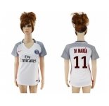 Women's Paris Saint-Germain #11 Di Maria Sec Away Soccer Club Jersey