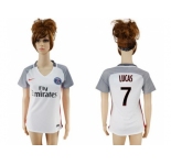Women's Paris Saint-Germain #7 Lucas Sec Away Soccer Club Jersey