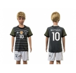 Germany #10 Matthaus Away Kid Soccer Country Jersey