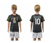 Germany #10 Matthaus Away Kid Soccer Country Jersey