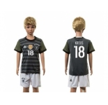 Germany #18 Kroos Away Kid Soccer Country Jersey