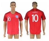 England #10 Vardy Away Soccer Country Jersey