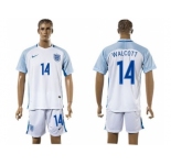 England #14 Walcott Home Soccer Country Jersey