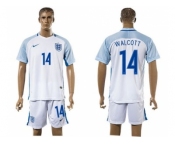 England #14 Walcott Home Soccer Country Jersey