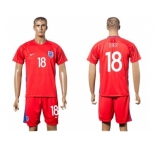 England #18 Dier Away Soccer Country Jersey