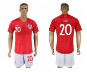 England #20 Alli Away Soccer Country Jersey