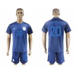 England #20 Barkley Away Soccer Country Jersey