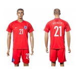 England #21 Welbeck Away Soccer Country Jersey1