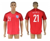 England #21 Welbeck Away Soccer Country Jersey