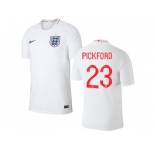 England #23 Pickford Home Thai Version Soccer Country Jersey