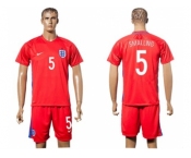 England #5 Smalling Away Soccer Country Jersey1