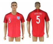 England #5 Smalling Away Soccer Country Jersey
