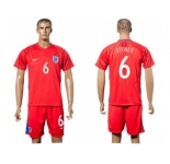 England #6 Stones Away Soccer Country Jersey1