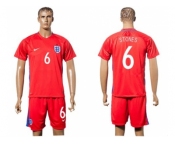 England #6 Stones Away Soccer Country Jersey1