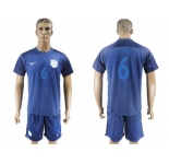 England #6 Stones Away Soccer Country Jersey