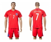 England #7 Beckham Away Soccer Country Jersey1