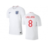 England #8 Lallana Home Thai Version Soccer Country Jersey