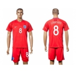 England #8 Lampard Away Soccer Country Jersey1