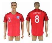 England #8 Lampard Away Soccer Country Jersey