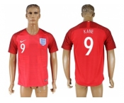 England #9 Kane Away Soccer Country Jersey