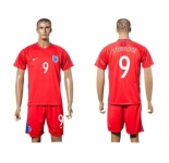 England #9 Sturridge Away Soccer Country Jersey