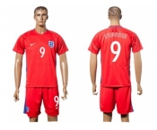 England #9 Sturridge Away Soccer Country Jersey