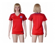 Women England Blank Away Soccer Country Jersey1