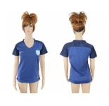 Women England Blank Away Soccer Country Jersey