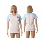 Women England Blank Home Soccer Country Jersey