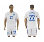 Greece #22 Samaris Home Soccer Country Jersey