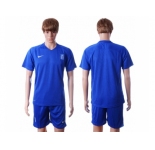 Greece Blank Away Soccer Country Jersey