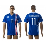 Iceland #11 Finnbogason Home Soccer Country Jersey1