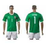 Mexico #1 G.Ochoa Green Home Soccer Country Jersey1