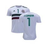 Mexico #1 J.Corona Away Soccer Country Jersey