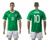 Mexico #10 Corona Green Home Soccer Country Jersey1