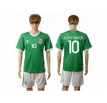 Mexico #10 G.Dos Santos Green Home Soccer Country Jersey1