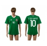 Mexico #10 G.Dos Santos Green Home Soccer Country Jersey2