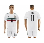 Mexico #11 C.Vela Away Soccer Country Jersey