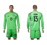 Mexico #13 G.Ochoa Green Long Sleeves Goalkeeper Soccer Country Jersey