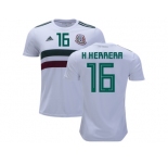 Mexico #16 H.Herrera Away Soccer Country Jersey