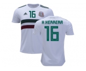 Mexico #16 H.Herrera Away Soccer Country Jersey