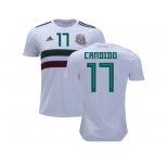 Mexico #17 Candido Away Soccer Country Jersey