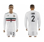 Mexico #2 I.Sabdi Away Long Sleeves Soccer Country Jersey