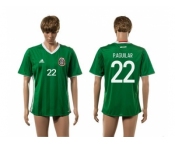 Mexico #22 P.Aguilar Green Home Soccer Country Jersey2