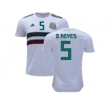Mexico #5 D.Reyes Away Soccer Country Jersey