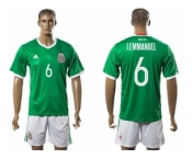 Mexico #6 J.Emmanuel Green Home Soccer Country Jersey1