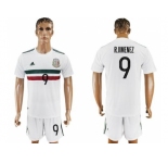 Mexico #9 R.Jimenez Away Soccer Country Jersey