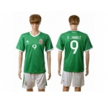 Mexico #9 R.Jimenez Green Home Soccer Country Jersey1